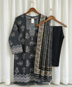Women's Three-Piece Dress - Dark Slate Gray