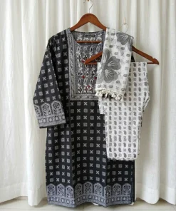 Women's Three-Piece Dress - Jet Black