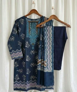 Women's Three-Piece Dress - Navy Blue
